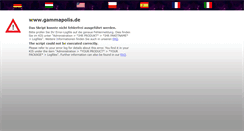 Desktop Screenshot of gammapolis.de